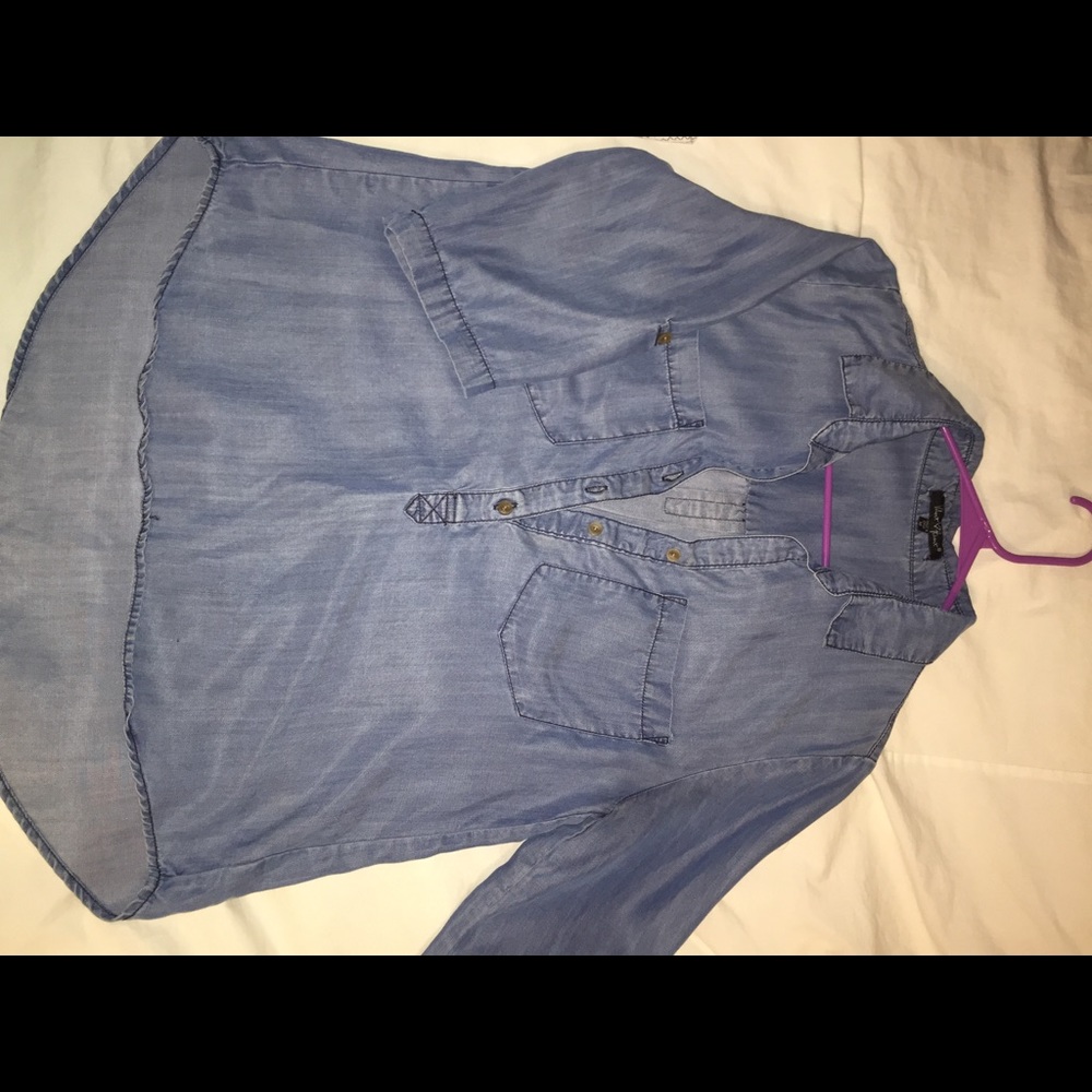 Boutique Chambray Button Up